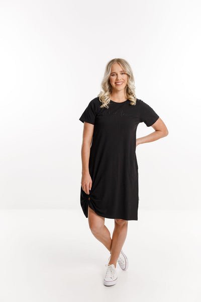 HOME-LEE_JANE DRESS BLACK _ _ Ebony Boutique NZ