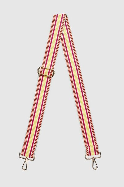 LOUENHIDE_JAZZY GUITAR STRAP CANDY PINK _ _ Ebony Boutique NZ