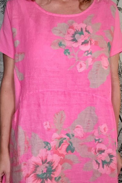 HELGA MAY_JUNGLE DRESS BELLA ROSE WATERMELON _ _ Ebony Boutique NZ