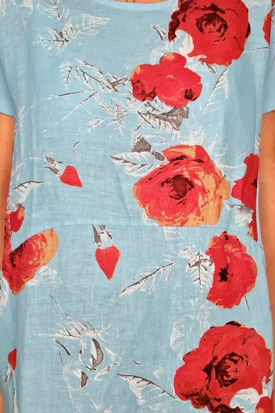 HELGA MAY_JUNGLE DRESS DELILAH ROSE AQUA BLUE _ _ Ebony Boutique NZ
