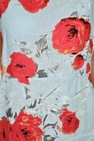 HELGA MAY_JUNGLE DRESS DELILAH ROSE BABY BLUE _ _ Ebony Boutique NZ