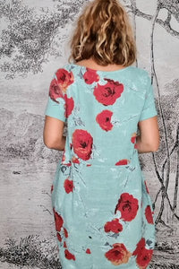 HELGA MAY_JUNGLE DRESS DELILAH ROSE MINT _ _ Ebony Boutique NZ