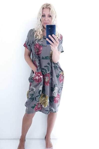 HELGA MAY_JUNGLE DRESS FERN ROSE MOCHA _ _ Ebony Boutique NZ
