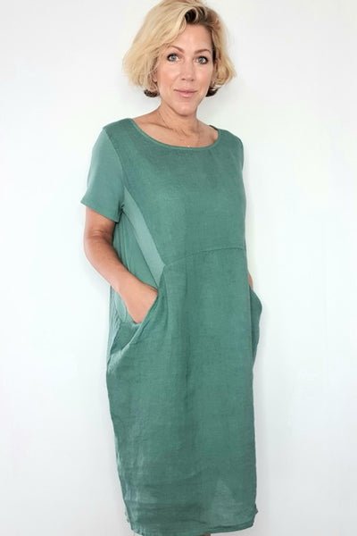HELGA MAY_JUNGLE DRESS JADE GREEN _ _ Ebony Boutique NZ