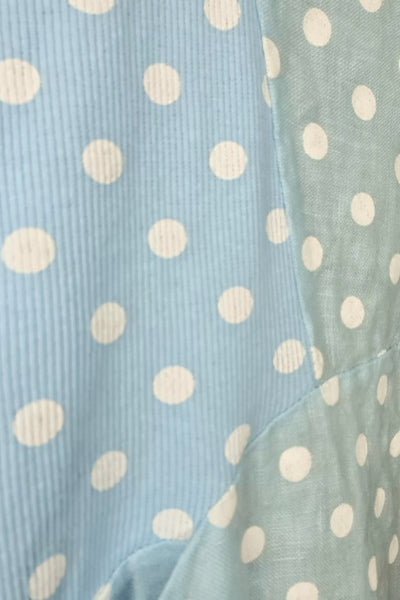 HELGA MAY_JUNGLE DRESS MINI POLKA DOT BABY BLUE _ _ Ebony Boutique NZ