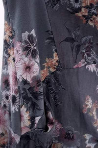 HELGA MAY_JUNGLE DRESS POTPOURRI CHARCOAL _ _ Ebony Boutique NZ