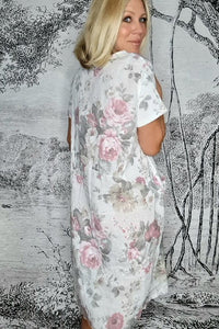HELGA MAY_JUNGLE DRESS SCARLETT ROSE WHITE _ _ Ebony Boutique NZ