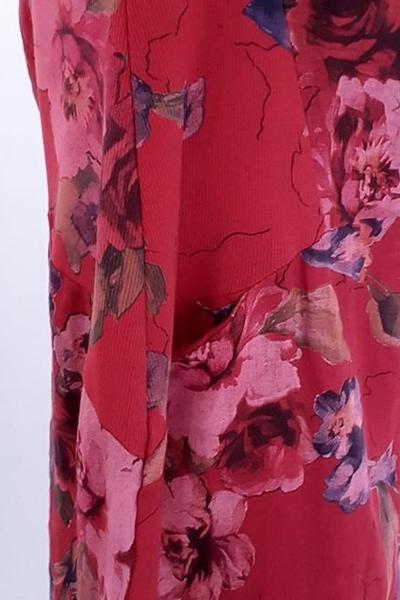 HELGA MAY_JUNGLE DRESS TULIP LINE RED _ _ Ebony Boutique NZ