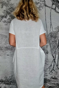 HELGA MAY_JUNGLE DRESS WHITE _ _ Ebony Boutique NZ
