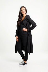 HOME LEE_KELLY COAT BLACK _ _ Ebony Boutique NZ