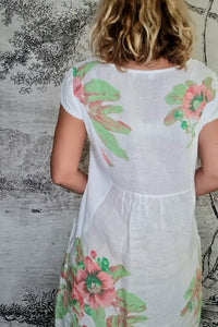 HELGA MAY_KENNEDY DRESS BELLA ROSE WHITE _ _ Ebony Boutique NZ