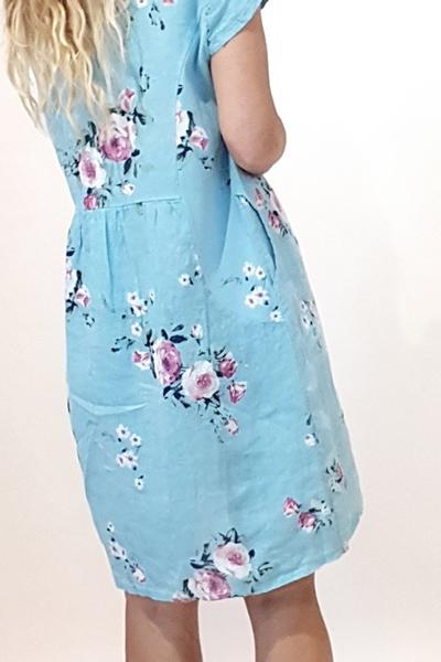 HELGA MAY_KENNEDY DRESS ODD ROSE SKY BLUE _ _ Ebony Boutique NZ
