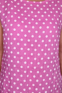 HELGA MAY_KENNEDY DRESS POLKA DOT BUBBLEGUM _ _ Ebony Boutique NZ