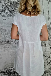 HELGA MAY_KENNEDY DRESS WHITE _ _ Ebony Boutique NZ