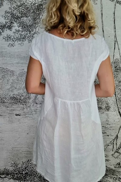 HELGA MAY_KENNEDY DRESS WHITE _ _ Ebony Boutique NZ