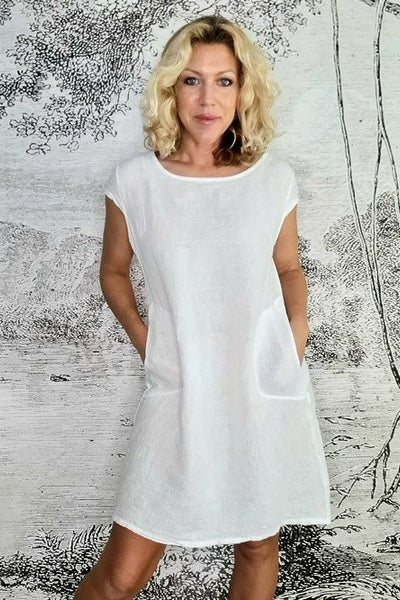 HELGA MAY_KENNEDY DRESS WHITE _ _ Ebony Boutique NZ