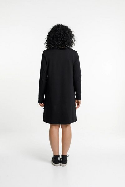 ROSE ROAD_KOBE DRESS - WINTER WEIGHT - BLACK _ _ Ebony Boutique NZ