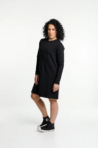 ROSE ROAD_KOBE DRESS - WINTER WEIGHT - BLACK _ _ Ebony Boutique NZ