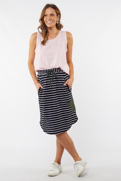 Elm Lifestyle Clothing NZ | Lexi Stripe Skirt | Womens Cotton Online ...