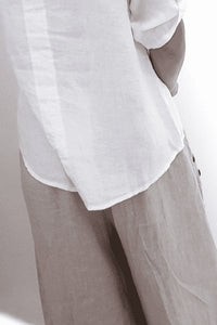 HELGA MAY_LINEN ROPE TOP WHITE _ _ Ebony Boutique NZ