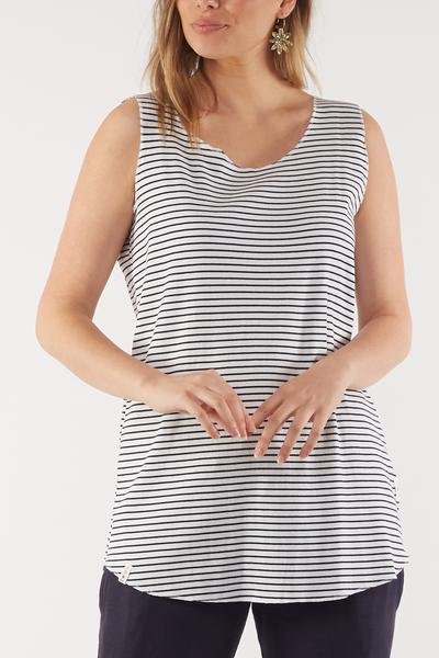 Lottie Layer Tank in White Lottie Layer Tank in White