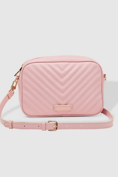 LOUENHIDE_ANASTASIA QUILTED CROSSBODY BAG PALE PINK _ ANASTASIA QUILTED CROSSBODY BAG PALE PINK _ Ebony Boutique NZ