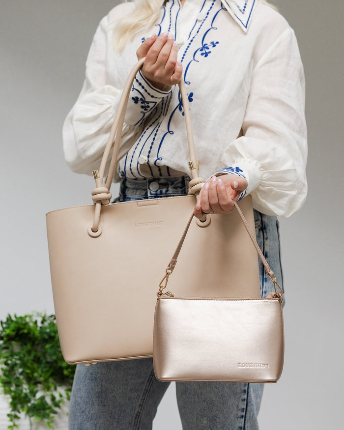LOUENHIDE_CLEMENTINE TOTE BAG NUDE _ CLEMENTINE TOTE BAG NUDE _ Ebony Boutique NZ