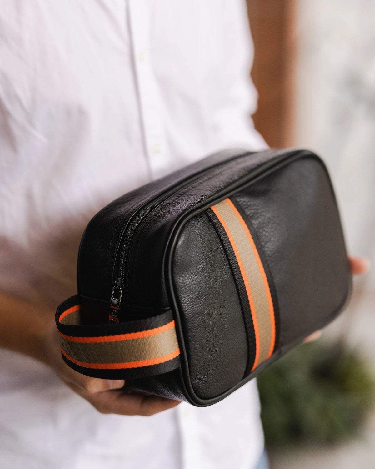 Louenhide Lucas Mens Toiletry Bag Travel Wash Bags NZ Ebony