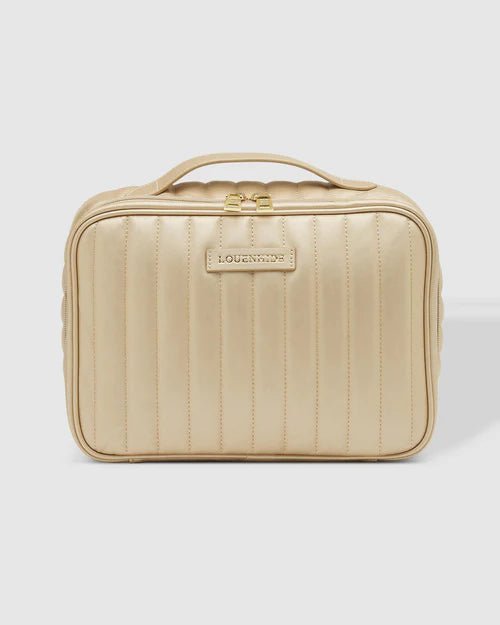 LOUENHIDE_MAGGIE COSMETIC CASE CHAMPAGNE _ MAGGIE COSMETIC CASE CHAMPAGNE _ Ebony Boutique NZ