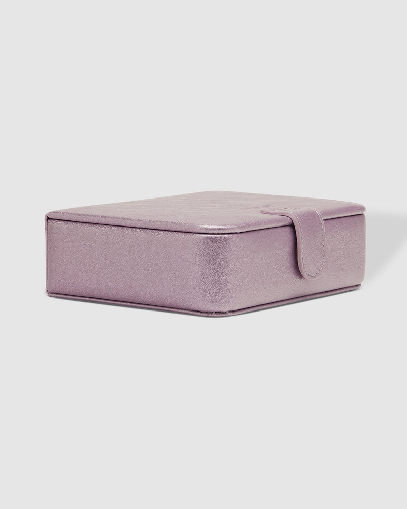 LOUENHIDE_MARCIE JEWELLERY BOX METALLIC LILAC _ MARCIE JEWELLERY BOX METALLIC LILAC _ Ebony Boutique NZ