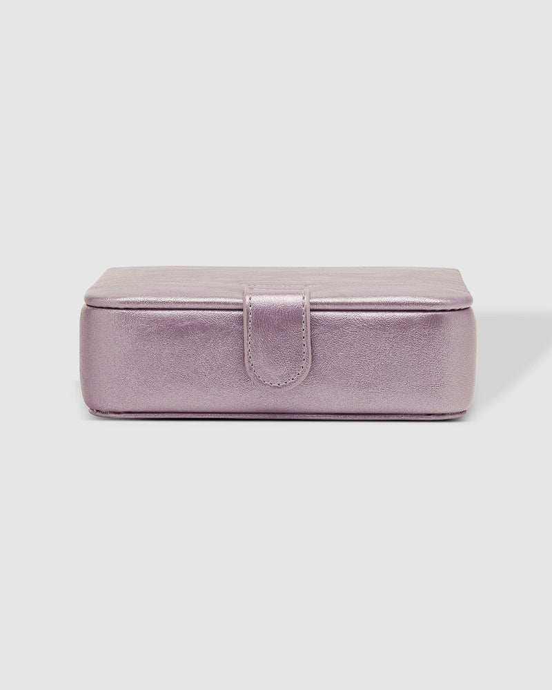 LOUENHIDE_MARCIE JEWELLERY BOX METALLIC LILAC _ MARCIE JEWELLERY BOX METALLIC LILAC _ Ebony Boutique NZ