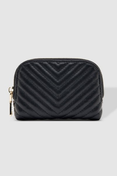 LOUENHIDE_NINA QUILTED PURSE BLACK _ NINA QUILTED PURSE BLACK _ Ebony Boutique NZ