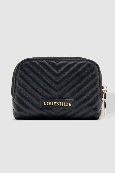 LOUENHIDE_NINA QUILTED PURSE BLACK _ NINA QUILTED PURSE BLACK _ Ebony Boutique NZ
