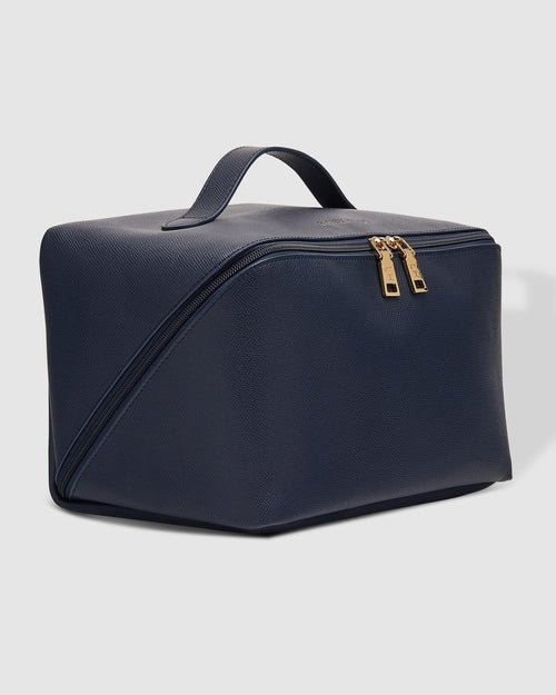 LOUENHIDE_ORION COSMETIC CASE NAVY _ ORION COSMETIC CASE NAVY _ Ebony Boutique NZ