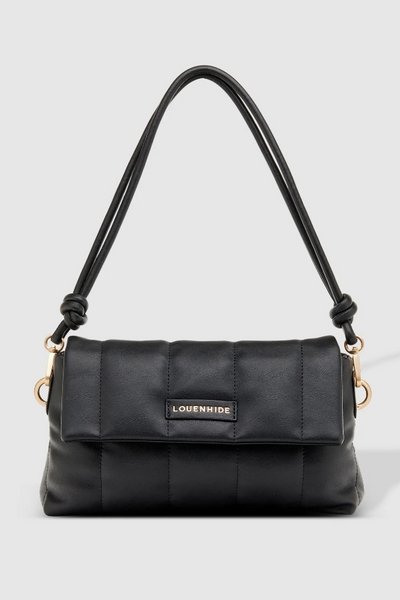 LOUENHIDE_UTAH SHOULDER BAG PUFFER BLACK _ UTAH SHOULDER BAG PUFFER BLACK _ Ebony Boutique NZ