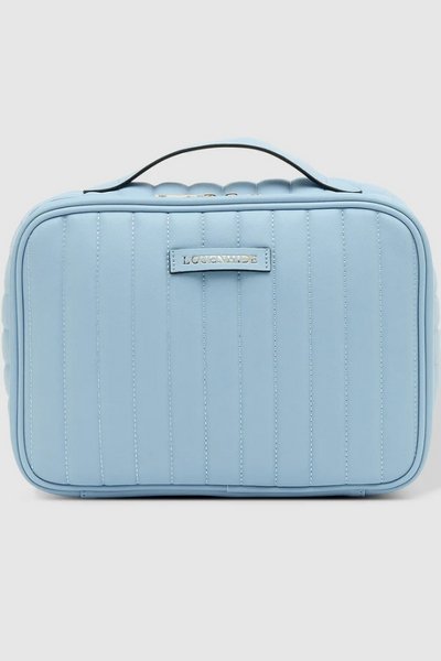 LOUENHIDE_MAGGIE COSMETIC CASE RECYCLED CHAMBRAY _ _ Ebony Boutique NZ