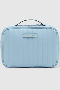 LOUENHIDE_MAGGIE COSMETIC CASE RECYCLED CHAMBRAY _ _ Ebony Boutique NZ
