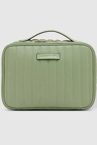 LOUENHIDE_MAGGIE COSMETIC CASE RECYCLED SAGE _ _ Ebony Boutique NZ