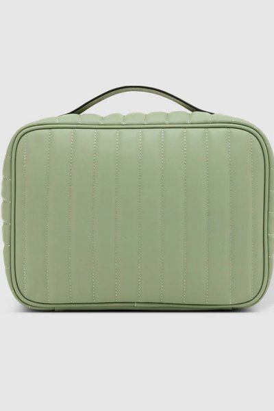 LOUENHIDE_MAGGIE COSMETIC CASE RECYCLED SAGE _ _ Ebony Boutique NZ