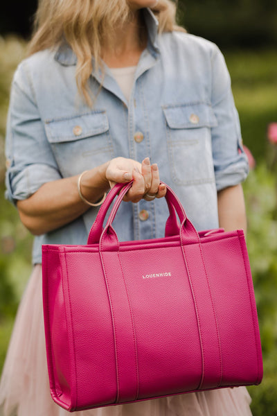 LOUENHIDE_MANHATTAN TOTE BAG DRAGON FRUIT _ _ Ebony Boutique NZ