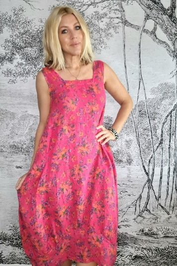 HELGA MAY_MAXI TANK DRESS EDEN ROSE LIPSTICK _ _ Ebony Boutique NZ