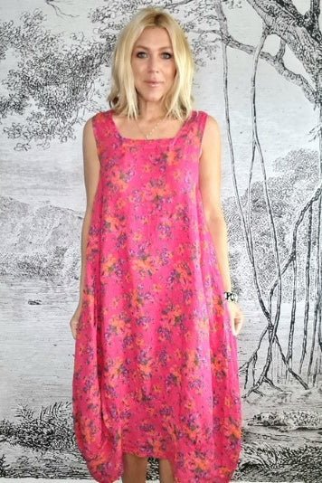 HELGA MAY_MAXI TANK DRESS EDEN ROSE LIPSTICK _ _ Ebony Boutique NZ