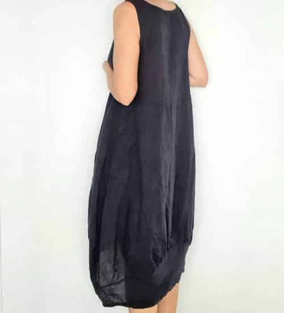 HELGA MAY_MAXI TANK DRESS MIDNIGHT NAVY _ _ Ebony Boutique NZ