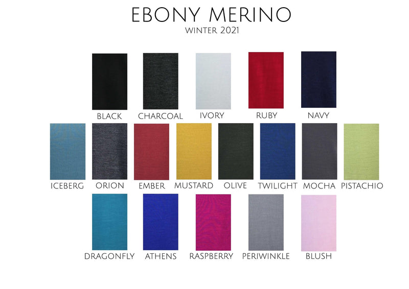 EBONY_WOMENS 100% MERINO WOOL (210) MERINO LEGGINGS _ _ Ebony Boutique NZ