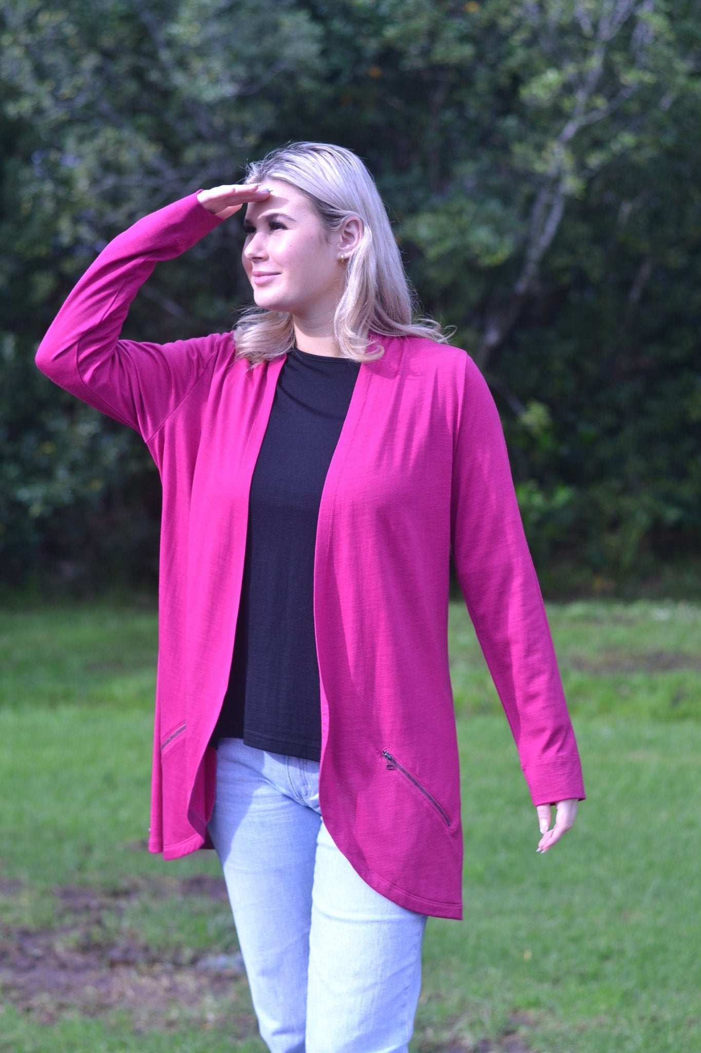 Pink 2024 cardigan nz