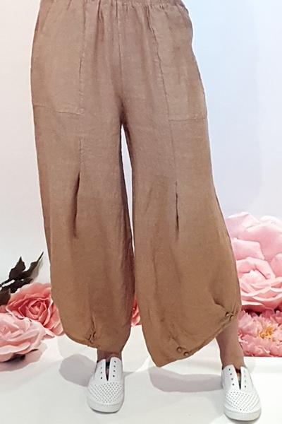 M Made in Italy - Linen Belted Pants – Ema&Carla