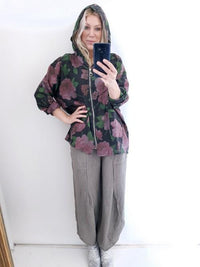 HELGA MAY_OVERSIZED HOODIE CHELSEA ROSE CHARCOAL _ _ Ebony Boutique NZ