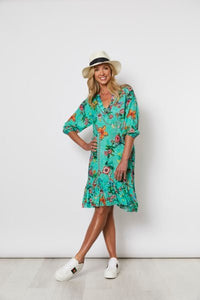 HAMMOCK AND VINE_PAISLEY FLORAL FRILLED HEM DRESS _ _ Ebony Boutique NZ