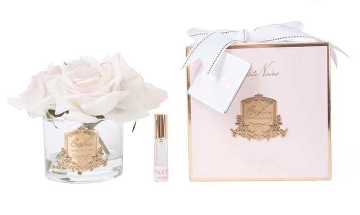 COTE NOIRE_PERFUMED NATURAL TOUCH FIVE ROSES BLUSH CLEAR GLASS _ _ Ebony Boutique NZ