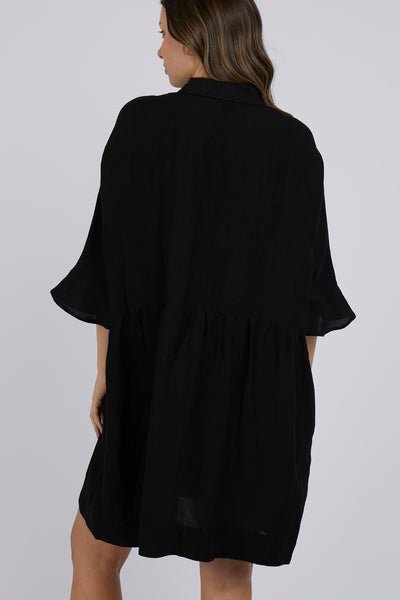 FOXWOOD_PHOEBE DRESS BLACK _ _ Ebony Boutique NZ